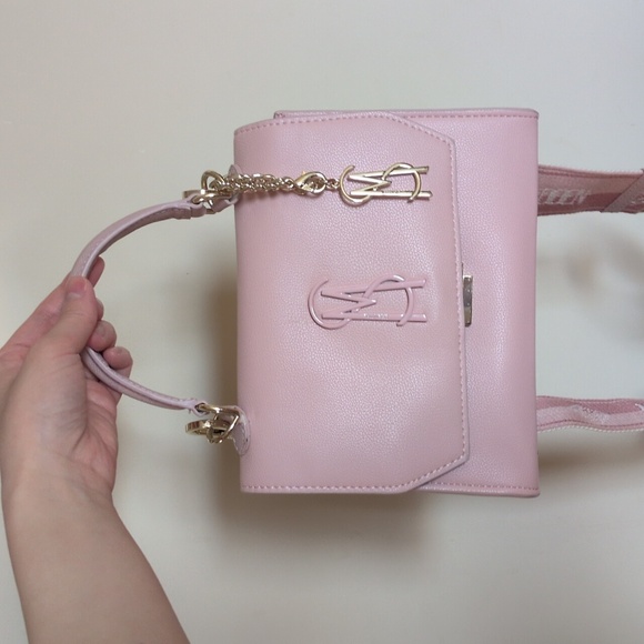 Steve Madden Handbags - Light Pink Guitar Strap Crossbody Bag